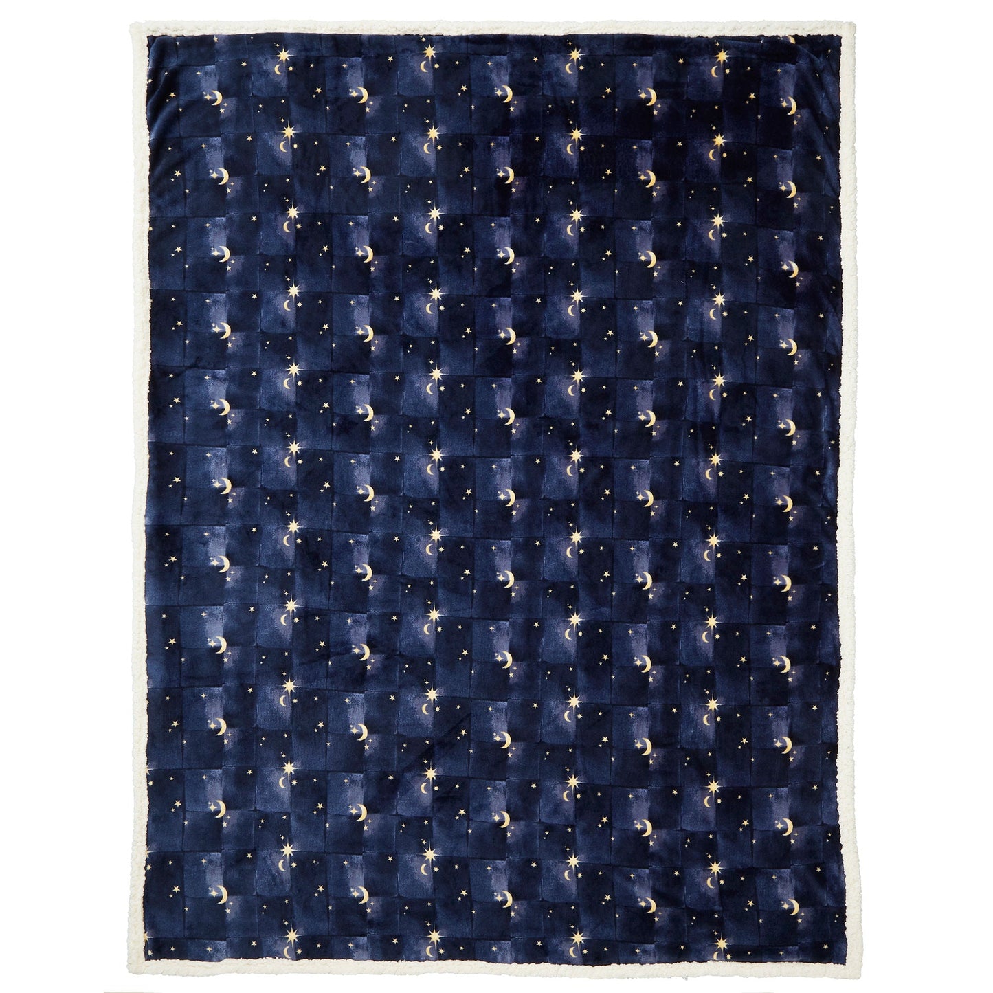 Cosmic Star Throw in Navy 150 x 200cm - Throw - Fusion