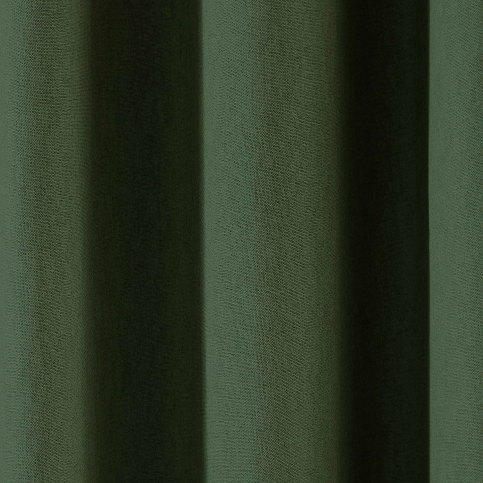 Cannes Pair of Eyelet Curtains by Fusion in Bottle Green - Pair of Eyelet Curtains - Fusion