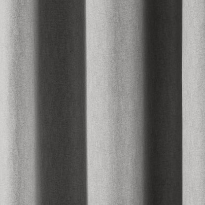 Cannes Pair of Eyelet Curtains by Fusion in Silver - Pair of Eyelet Curtains - Fusion
