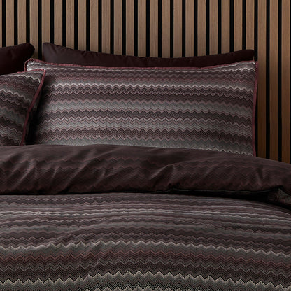 Chevron Stripe Duvet Cover Set in Chocolate - Duvet Cover Set - Appletree