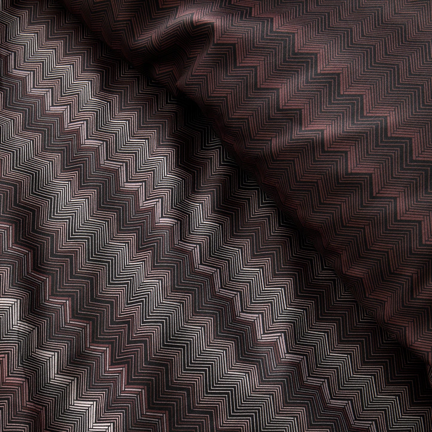 Chevron Stripe Duvet Cover Set in Chocolate - Duvet Cover Set - Appletree