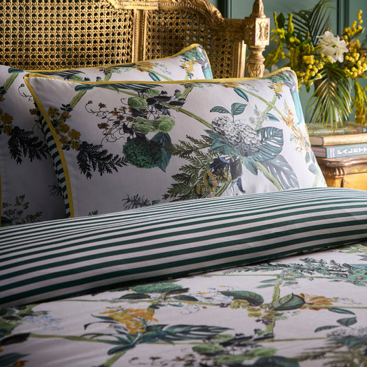 Cotswold Fantasia Duvet Cover Set in Green - Duvet Cover Set - Laurence Llewelyn-Bowen
