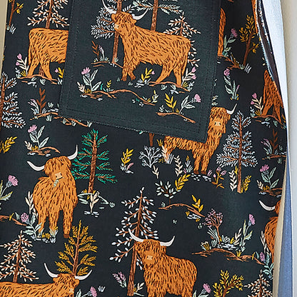 Ulster Weavers Connie the Cow Apron - Cotton One Size in Navy - Apron - Ulster Weavers