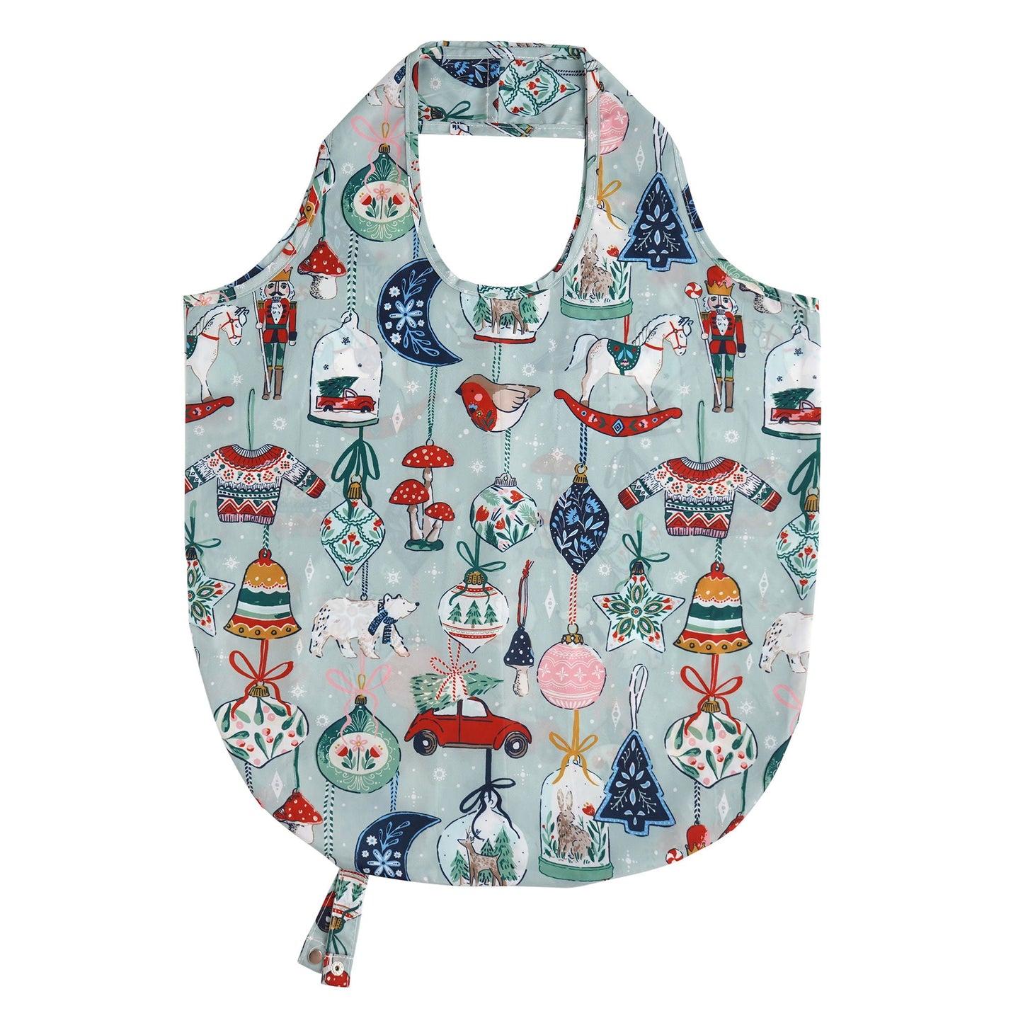 Ulster Weavers Christmas Ornaments Foldable Tote Bag Medium in Multi - Roll-Up Bag - Ulster Weavers