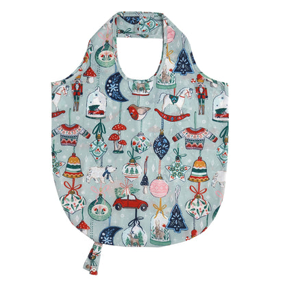 Ulster Weavers Christmas Ornaments Foldable Tote Bag Medium in Multi - Roll-Up Bag - Ulster Weavers