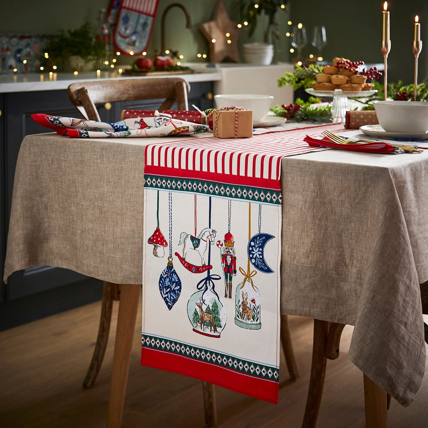Ulster Weavers Christmas Ornaments Napkins - 2 Pack One Size in Multi - Napkin - Ulster Weavers