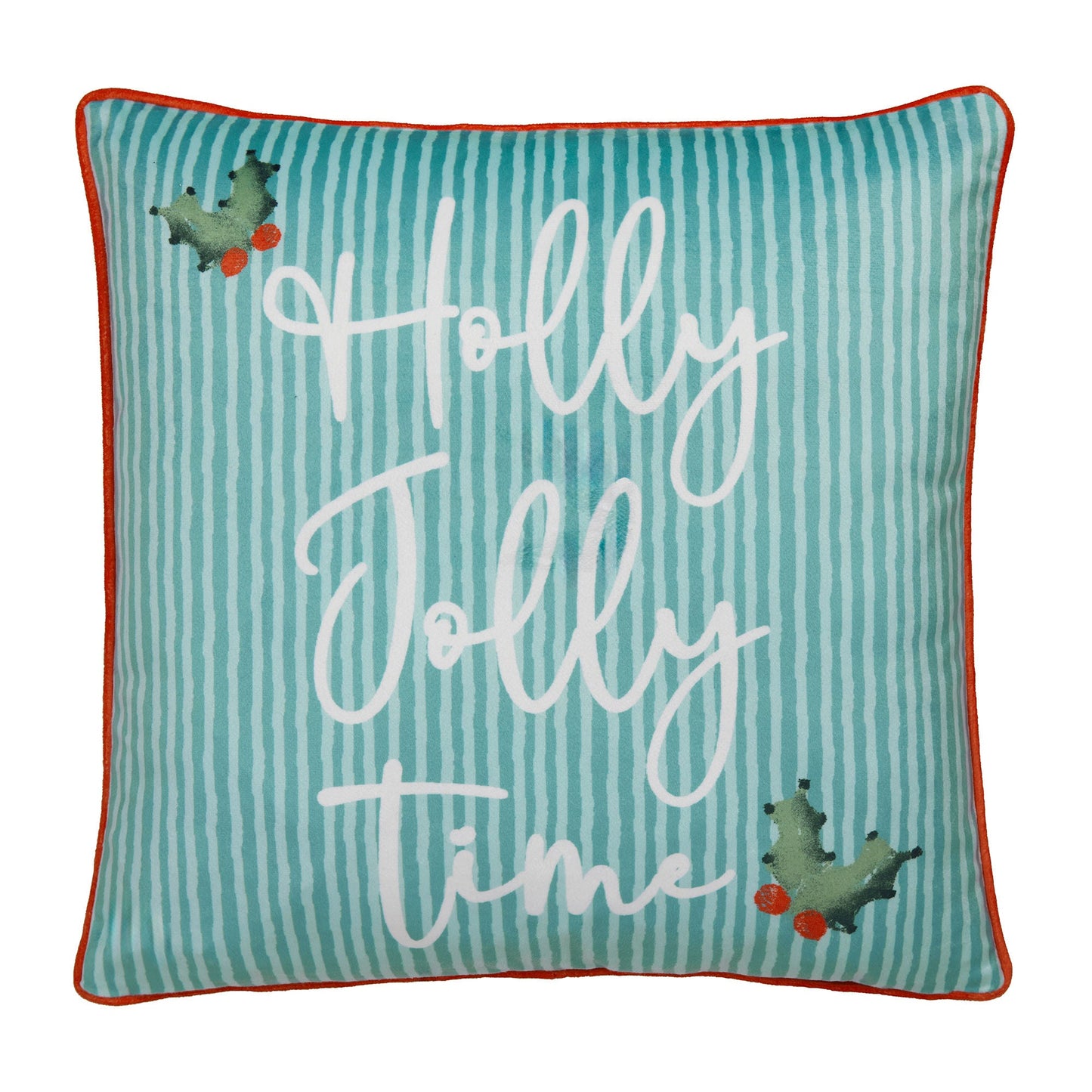 Christmas Vintage Frames Cushion in Red 43 x 43cm - Cushion - Fusion
