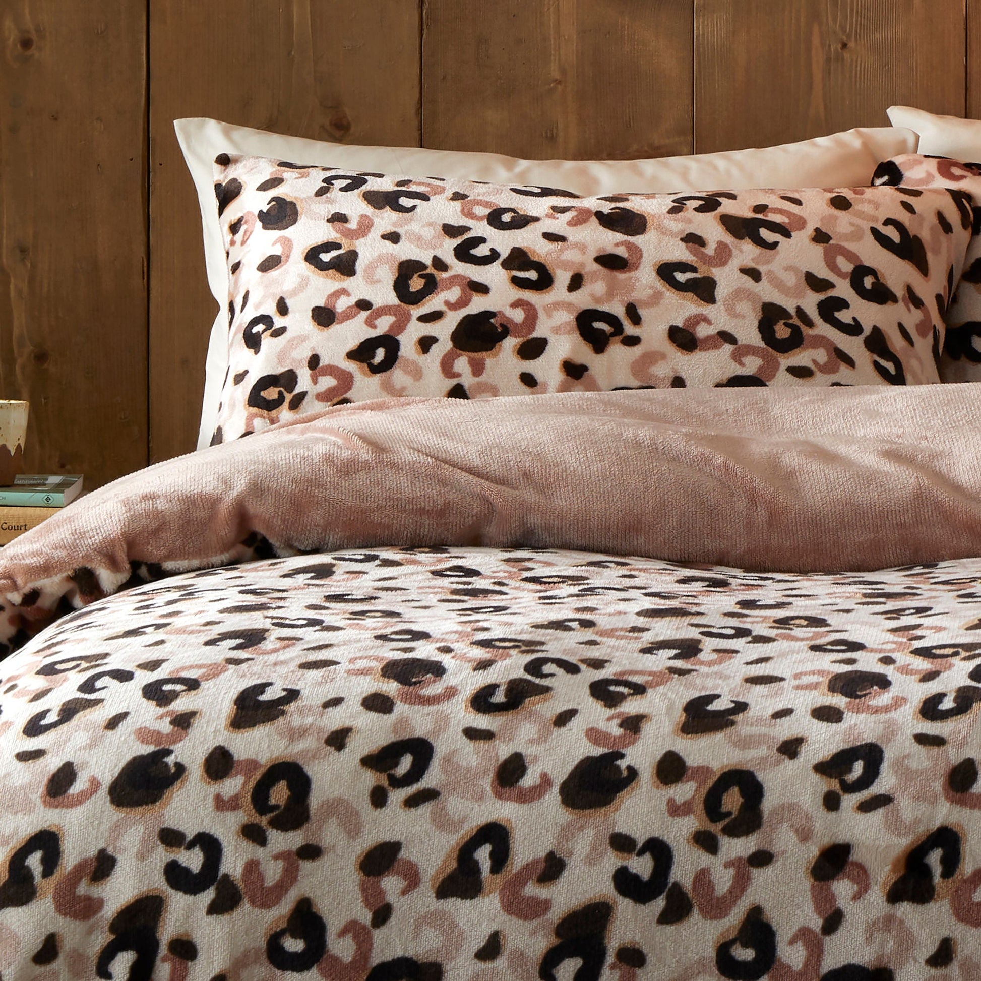 Cosy Leopard Duvet Cover Set in Natural - Duvet Cover Set - Fusion