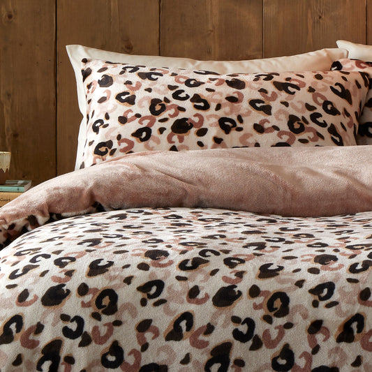 Cosy Leopard Duvet Cover Set in Natural - Duvet Cover Set - Fusion