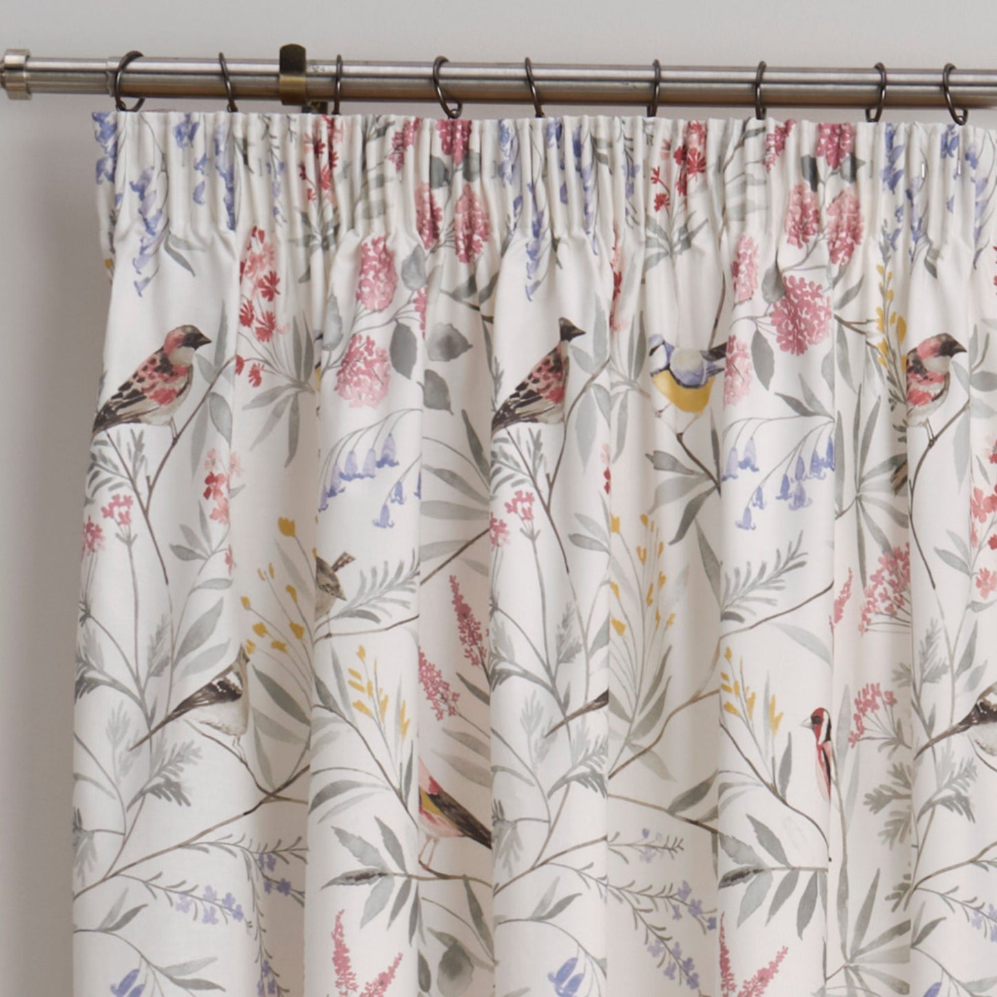 Caraway Pair of Pencil Pleat Curtains by Dreams & Drapes Design in Pink - Pair of Pencil Pleat Curtains - Dreams & Drapes Design