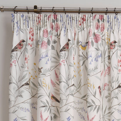 Caraway Pair of Pencil Pleat Curtains by Dreams & Drapes Design in Pink - Pair of Pencil Pleat Curtains - Dreams & Drapes Design