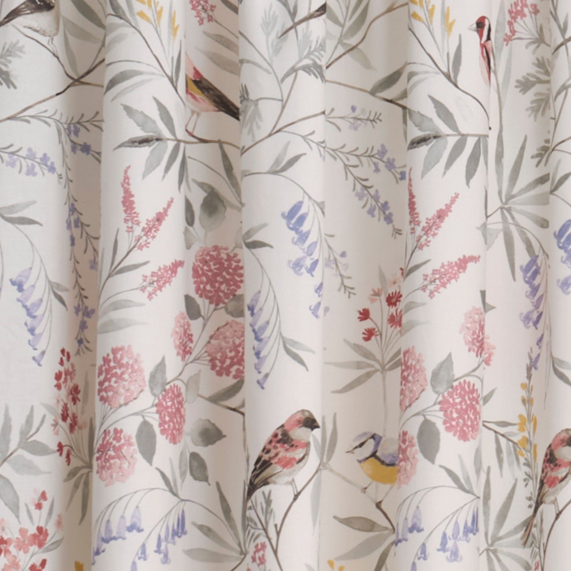 Caraway Pair of Pencil Pleat Curtains by Dreams & Drapes Design in Pink - Pair of Pencil Pleat Curtains - Dreams & Drapes Design
