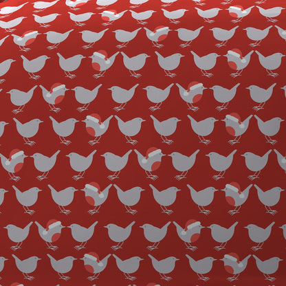 Geo Robin Duvet Cover Set by Fusion Christmas in Red - Duvet Cover Set - Fusion Christmas
