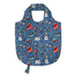 Ulster Weavers 12 Days of Christmas Foldable Tote Bag Medium in Green - Roll-Up Bag - Ulster Weavers