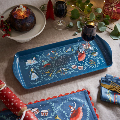 Ulster Weavers 12 Days of Christmas Tray - Small One Size in Green - Tray - Ulster Weavers