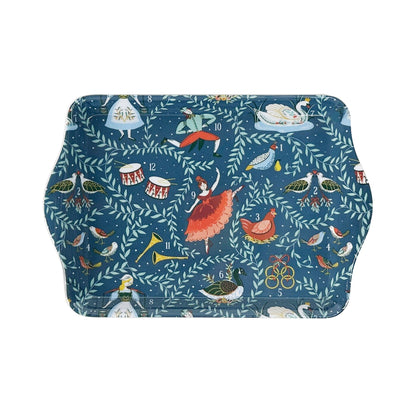 Ulster Weavers 12 Days of Christmas Tray - Scatter One Size in Green - Tray - Ulster Weavers