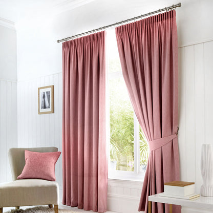 Dijon Pair Of Curtain Tiebacks by Fusion in Blush 26" x 4" - Pair Of Curtain Tiebacks - Fusion
