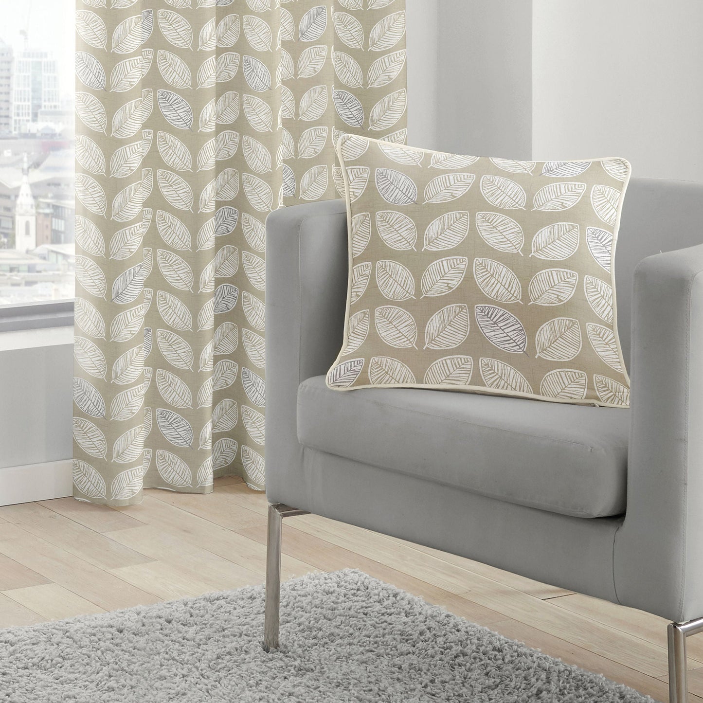 Delft Cushion by Fusion in Natural 43 x 43cm - Cushion - Fusion