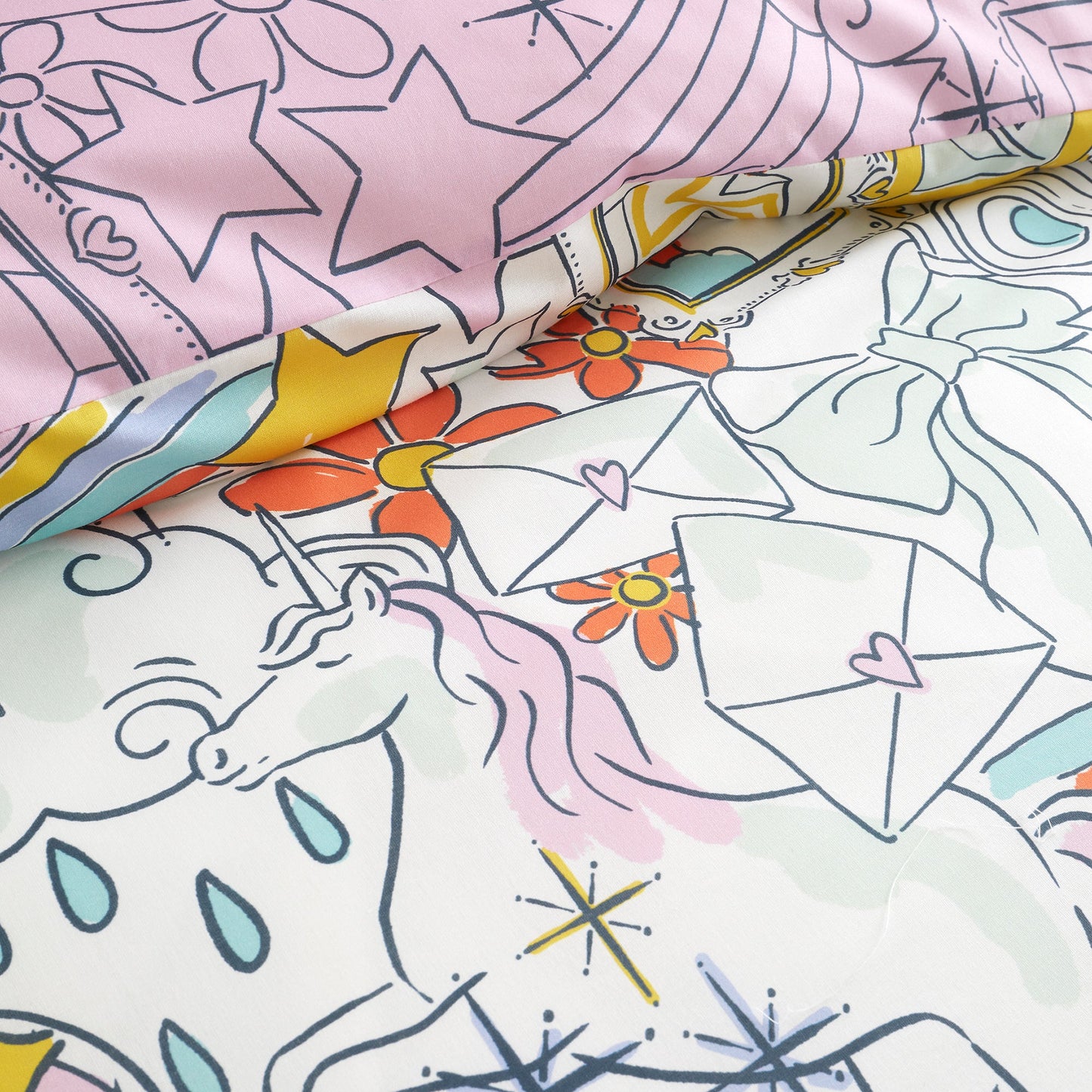 Doodle Hobby Duvet Cover Set in Multi - Duvet Cover Set - Bedlam