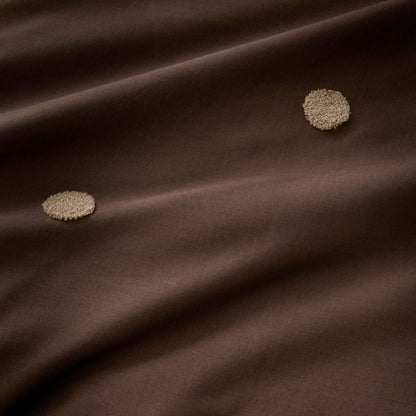 Dot Garden Duvet Cover Set in Chocolate - Duvet Cover Set - Appletree