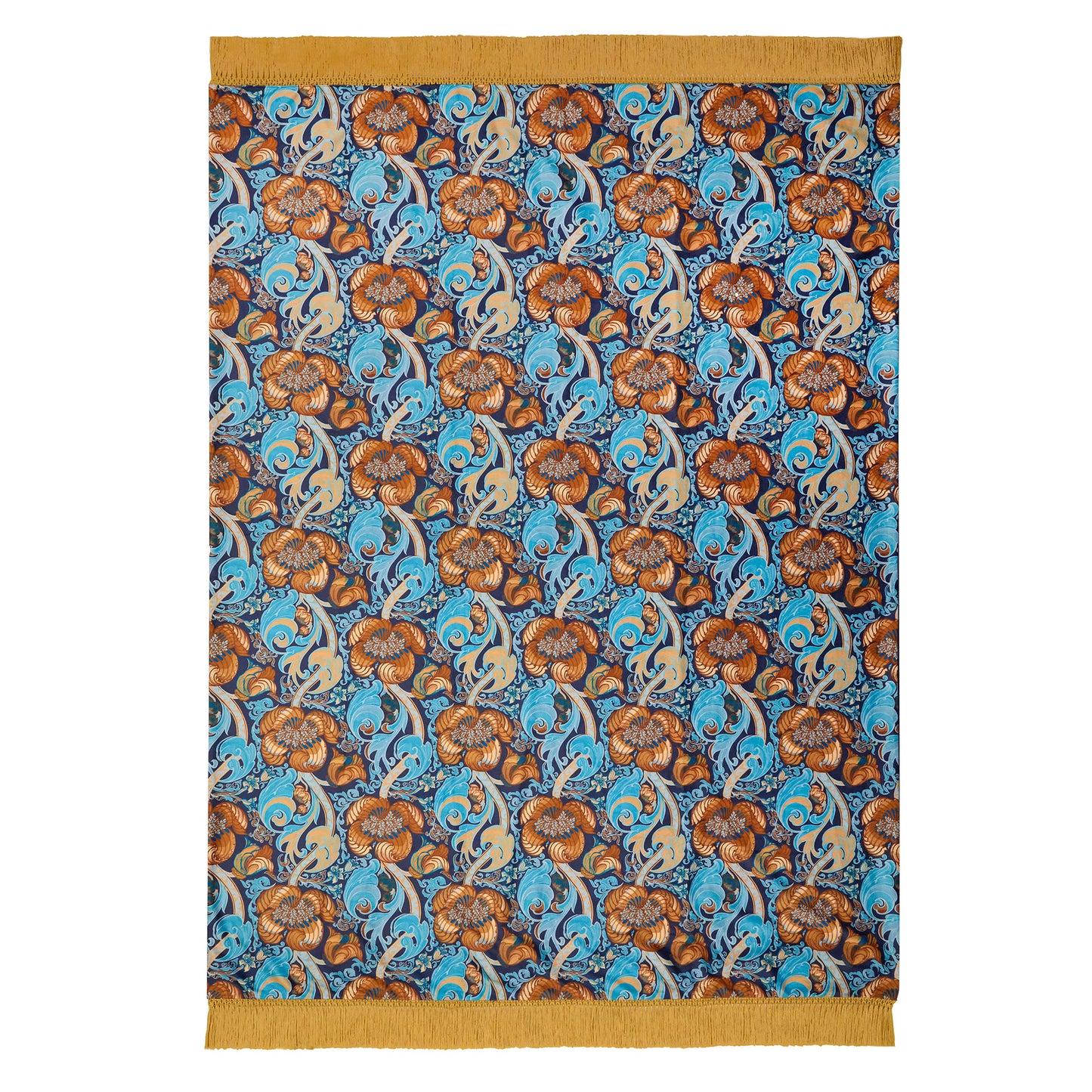 Down the Dilly Throw in Ochre 130 x 180cm