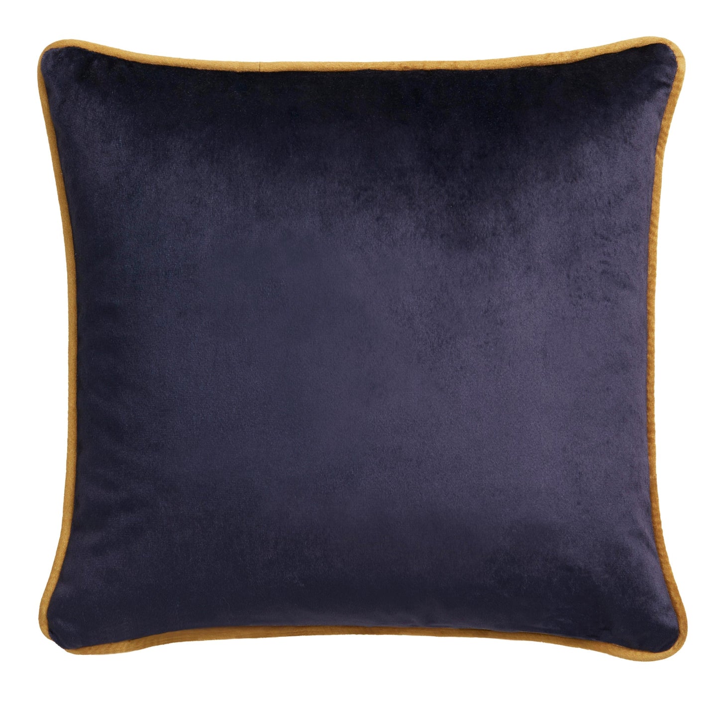 Down the Dilly Filled Cushion by Laurence Llewelyn-Bowen in Ochre/Blue 43 x 43cm - Filled Cushion - Laurence Llewelyn-Bowen