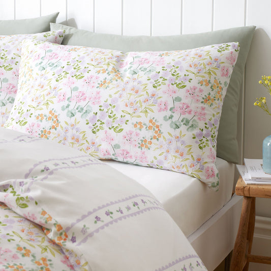 Edith Duvet Cover Set by Dreams & Drapes Design in Lilac - Duvet Cover Set - Dreams & Drapes Design