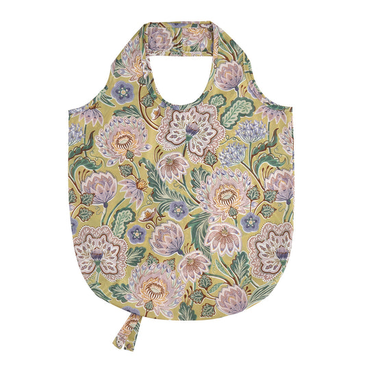 Ulster Weavers Emmeline Foldable Tote Bag Medium in Green - Roll-Up Bag - Ulster Weavers