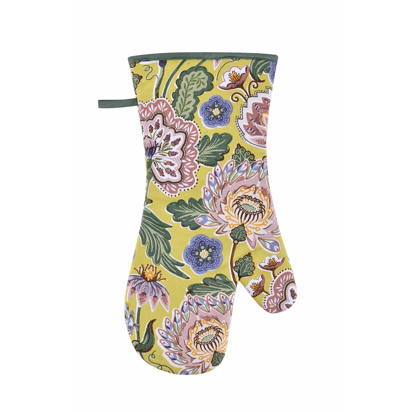 Ulster Weavers Emmeline Gauntlet Oven Glove One Size in Green - Gauntlet Oven Glove - Ulster Weavers