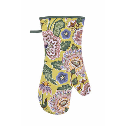 Ulster Weavers Emmeline Gauntlet Oven Glove One Size in Green - Gauntlet Oven Glove - Ulster Weavers