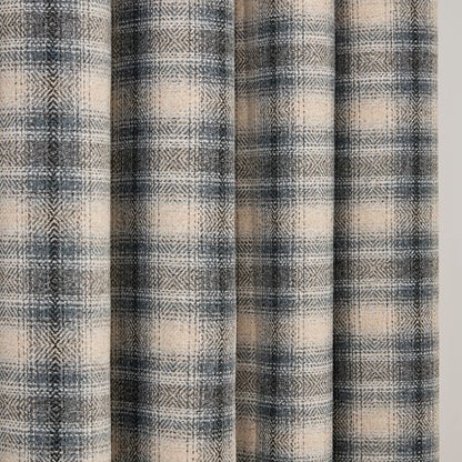 Everett Eyelet Curtains in Grey - Pair of Eyelet Curtains - Curtina