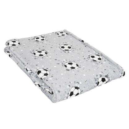 Football Throw by Bedlam in Grey 120 x 150cm - Throw - Bedlam