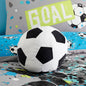 Football Shaped Cushion in Black
