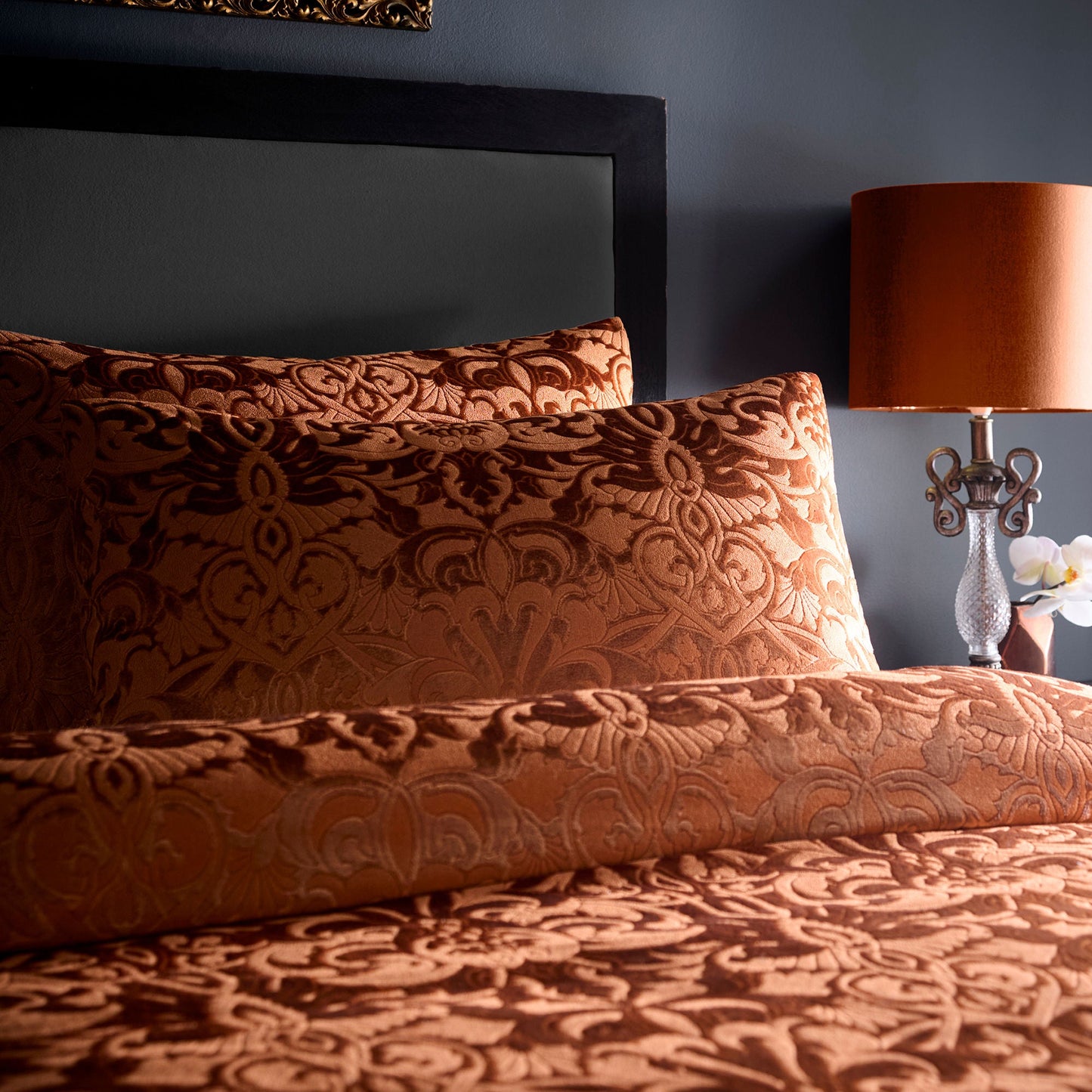 Firenza Duvet Cover Set in Spice - Duvet Cover Set - Laurence Llewelyn-Bowen