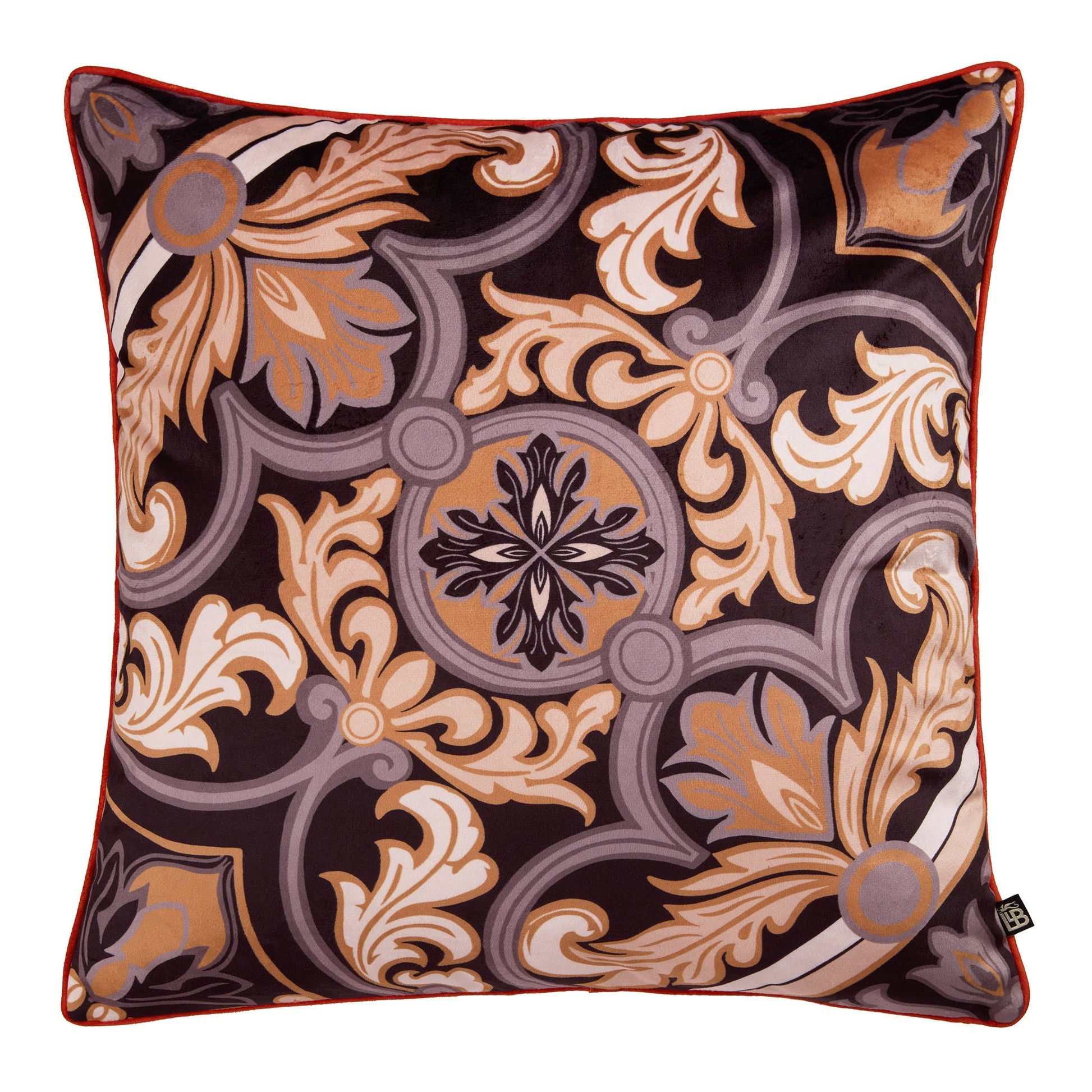 Festivo Cushion by Laurence Llewelyn-Bowen in Black 55 x 55cm - Cushion - Laurence Llewelyn-Bowen