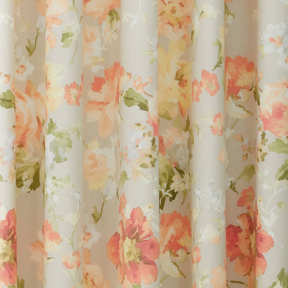 Flourette Pair of Eyelet Curtains by Dreams & Drapes Design in Natural - Pair of Eyelet Curtains - Dreams & Drapes Design