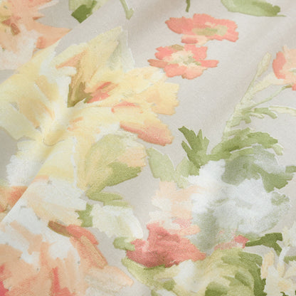 Flourette Duvet Cover Set by Dreams & Drapes Design in Natural - Duvet Cover Set - Dreams & Drapes Design