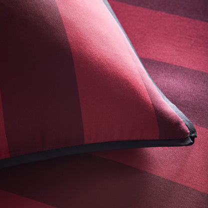 Festivo Circus Stripe Duvet Cover Set in Red - Duvet Cover Set - Laurence Llewelyn-Bowen