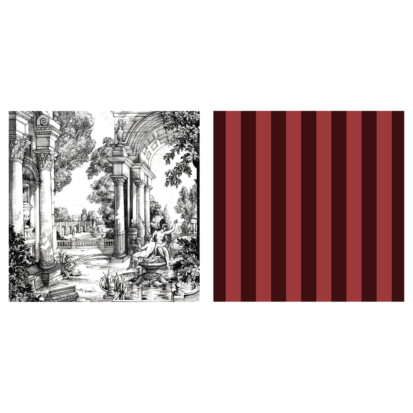 Festivo Napkins 4 Pack in Red - Napkin (4 Pack) - Laurence Llewelyn-Bowen