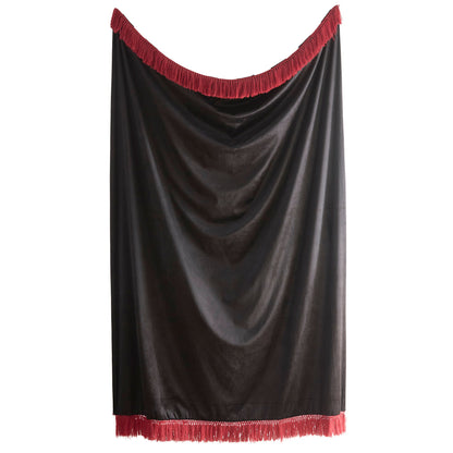 Festivo Stripe Throw in Black 130 x 180cm - Throw - Laurence Llewelyn-Bowen