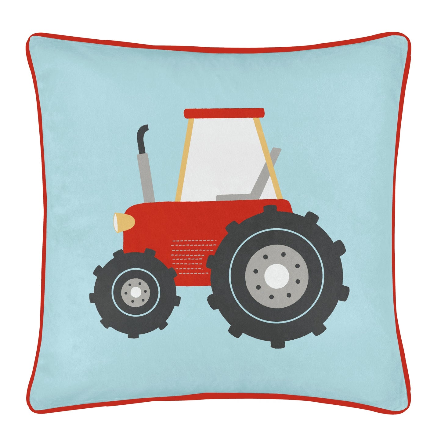 Farmyard Friends Filled Cushion by Bedlam in Blue 43 x 43cm - Filled Cushion - Bedlam