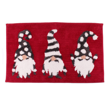 Gonks Bath Mat by Fusion Christmas in Red 50 x 80cm - Bath Mat - Fusion Christmas
