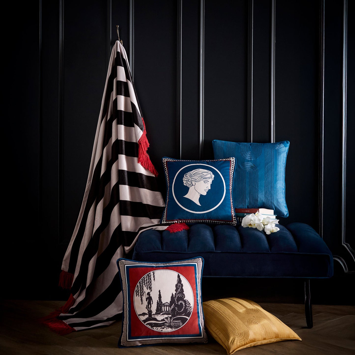 Goddess Cushion in Teal 43 x 43cm