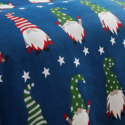 Gnome For Christmas Duvet Cover Set by Fusion Christmas in Navy - Duvet Cover Set - Fusion Christmas