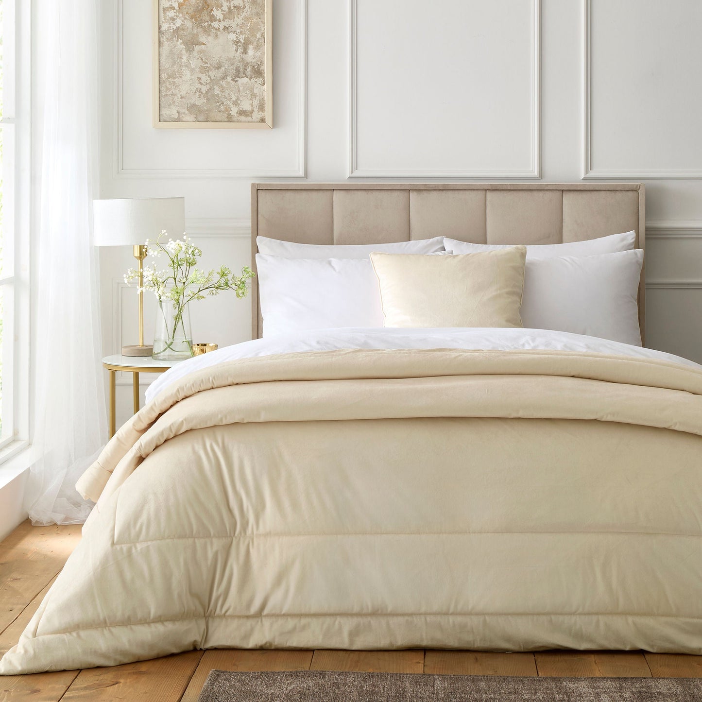 Harlan Cushion in Cream 55 x 55cm
