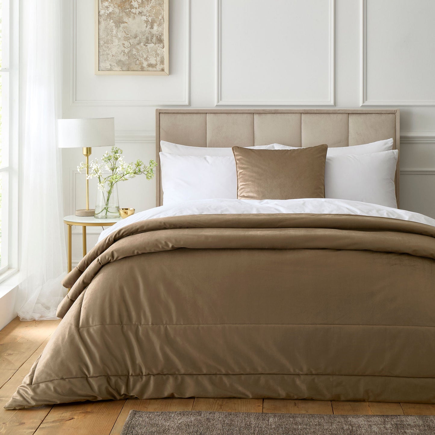Harlan Cushion in Taupe 55 x 55cm