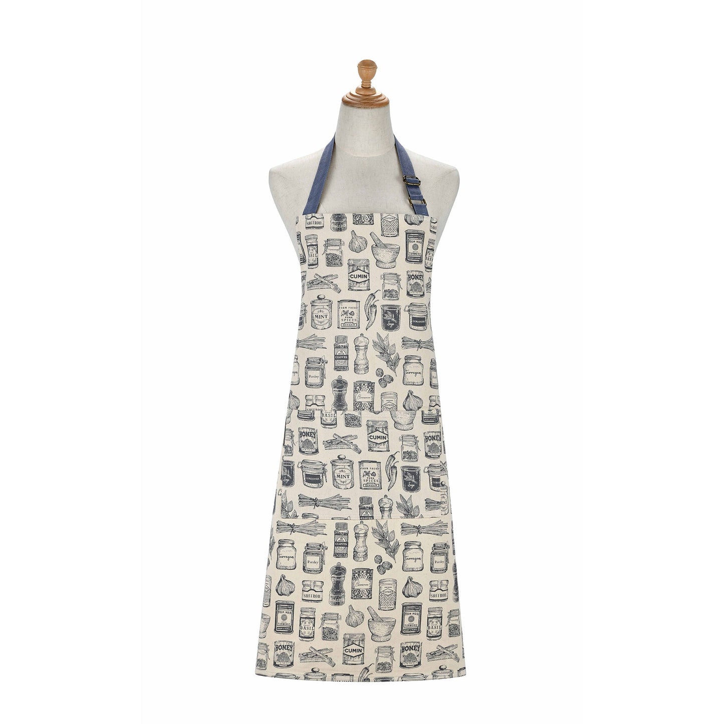 Ulster Weavers Herbs & Spices Apron - Cotton One Size in Grey - Apron - Ulster Weavers