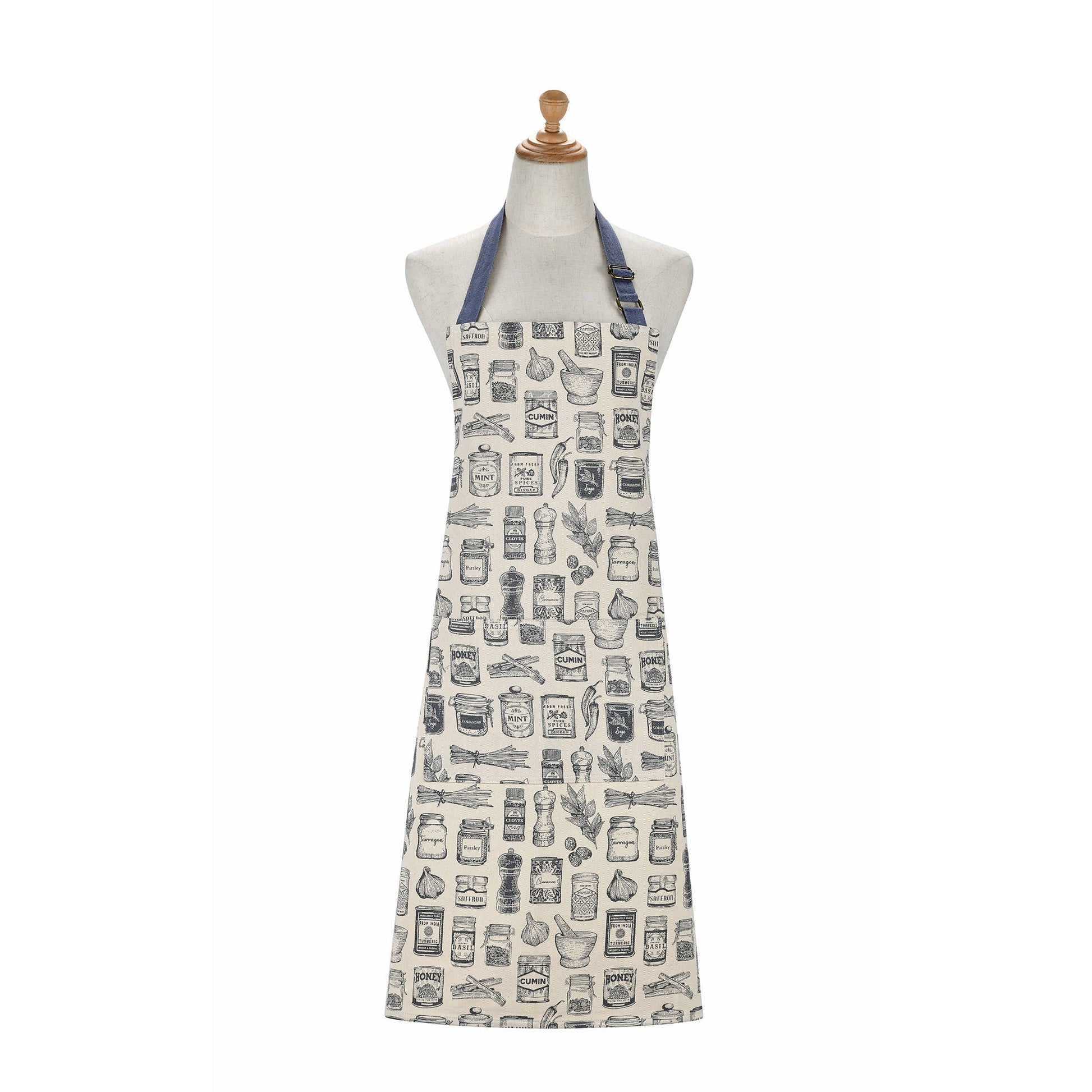 Ulster Weavers Herbs & Spices Apron - Cotton One Size in Grey - Apron - Ulster Weavers