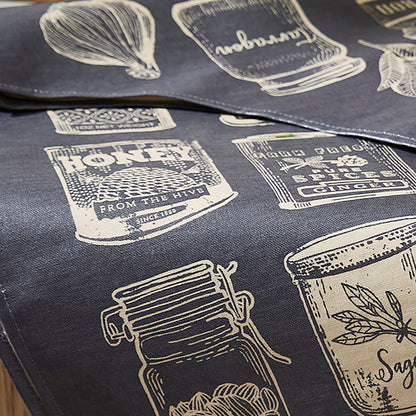Ulster Weavers Herbs & Spices Apron - PVC/Oilcloth One Size in Grey - Apron - Ulster Weavers