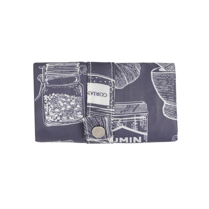 Ulster Weavers Herbs & Spices Foldable Tote Bag Medium in Grey - Roll-Up Bag - Ulster Weavers